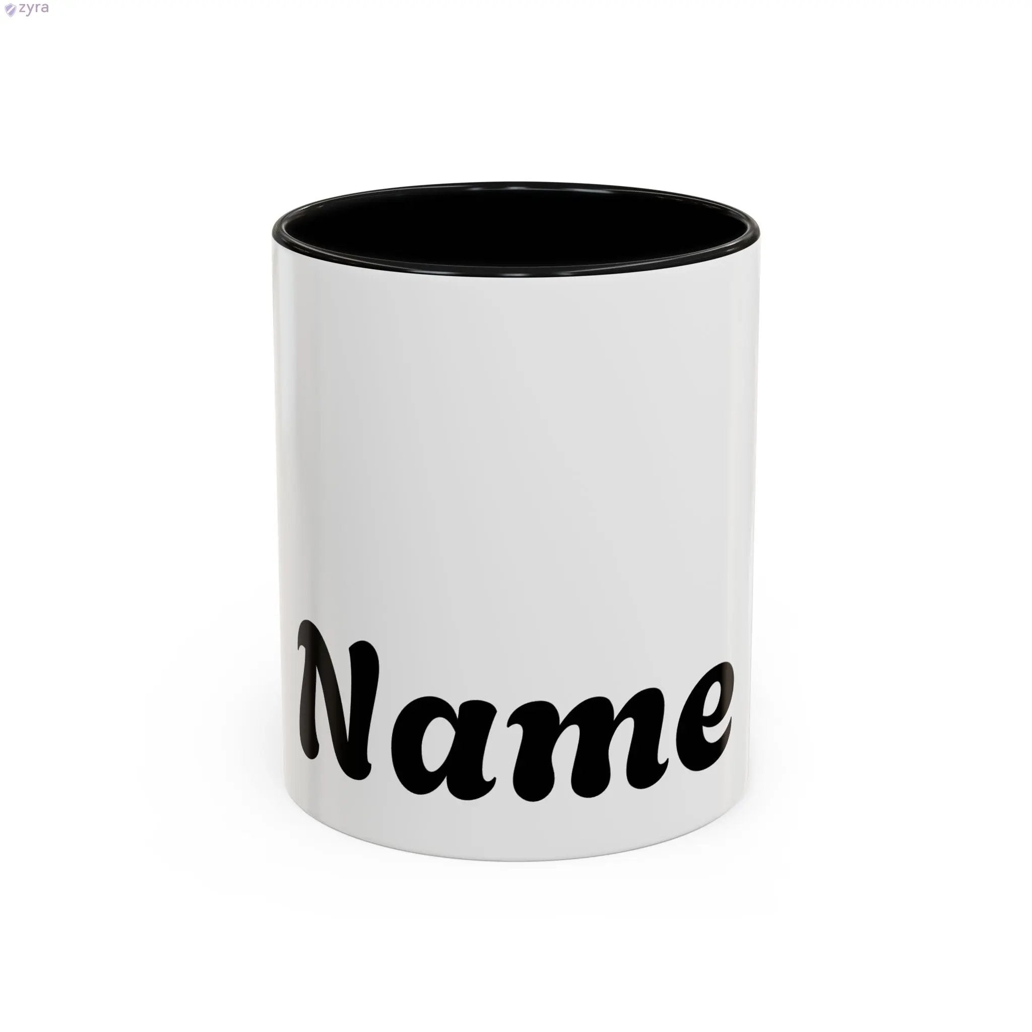 Personalized Coffee Mug with Custom Gold Stripe - Elevate Your Sip Printify