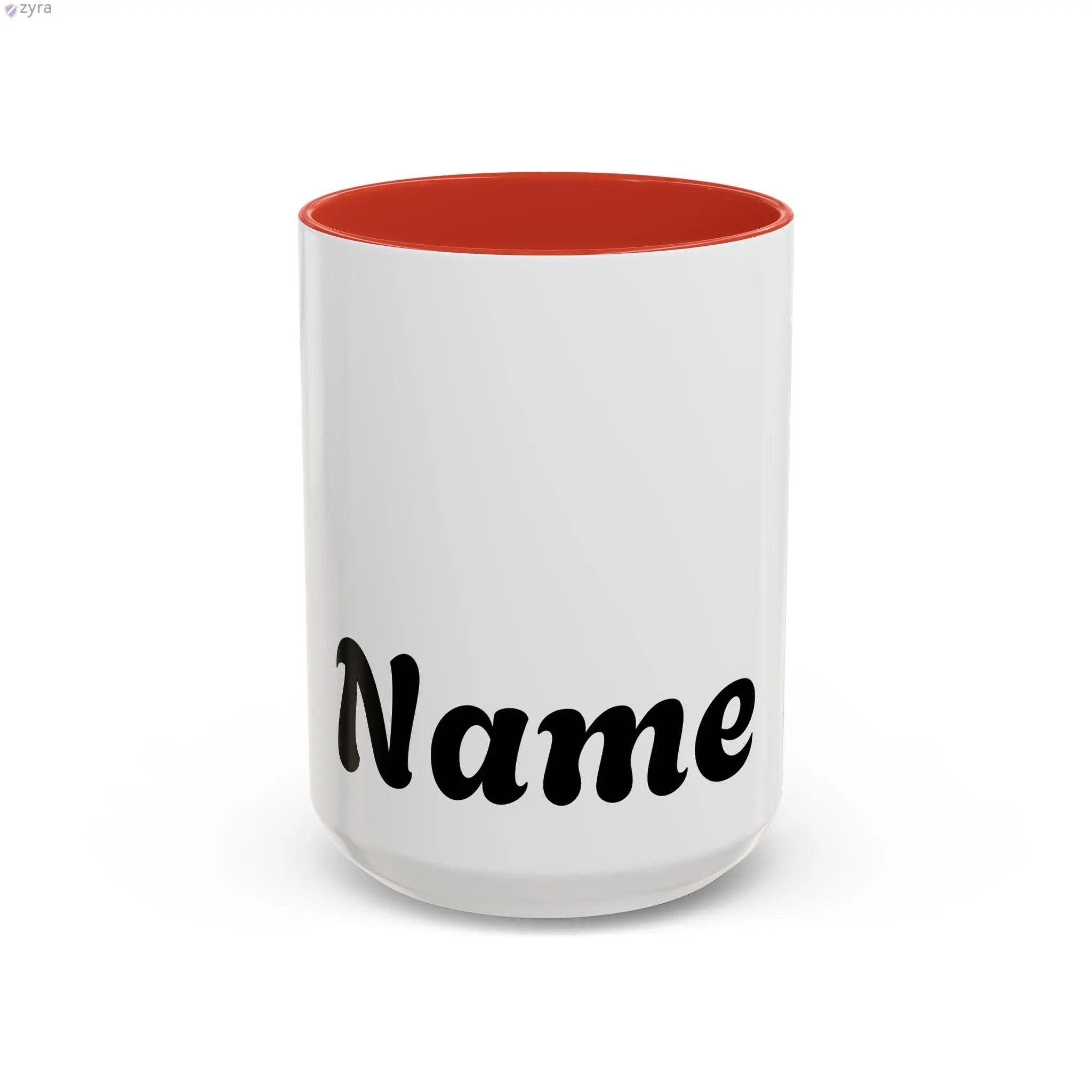 Personalized Coffee Mug with Custom Gold Stripe - Elevate Your Sip Printify