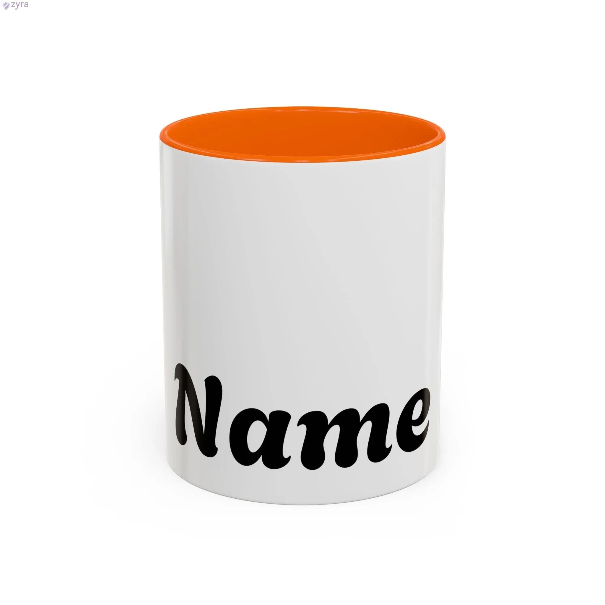 Personalized Coffee Mug with Custom Gold Stripe - Elevate Your Sip Printify