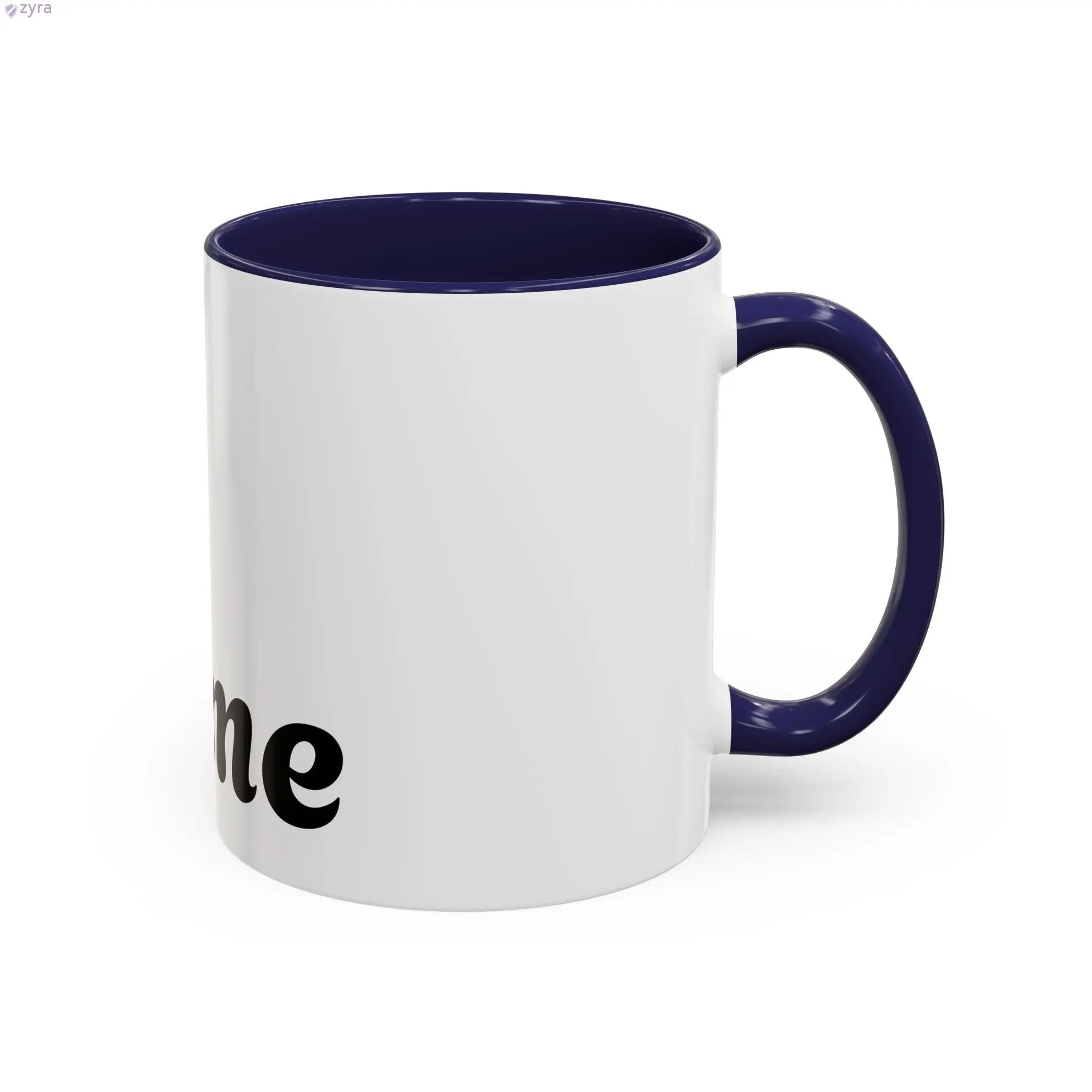 Personalized Coffee Mug with Custom Gold Stripe - Elevate Your Sip Printify