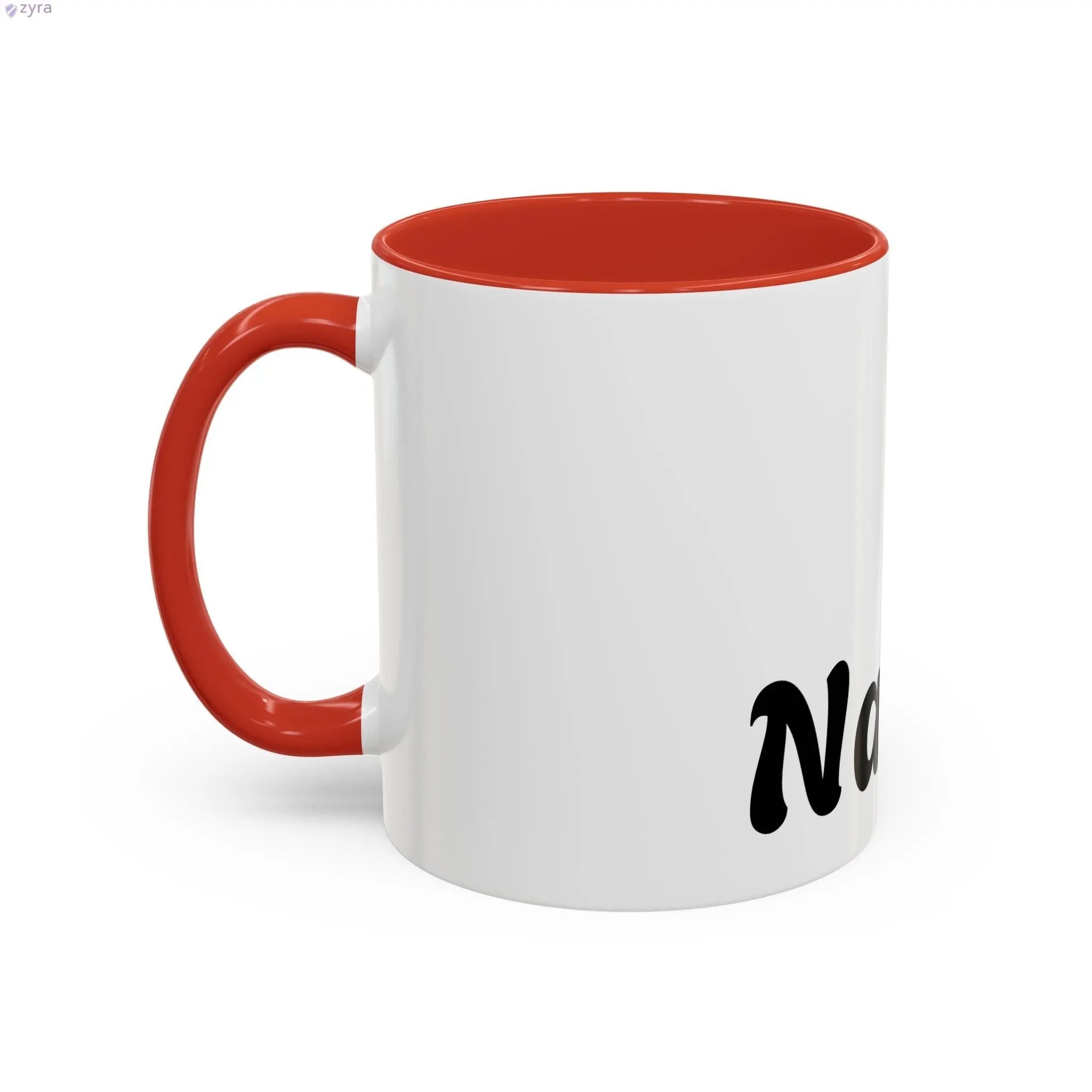 Personalized Coffee Mug with Custom Gold Stripe - Elevate Your Sip Printify