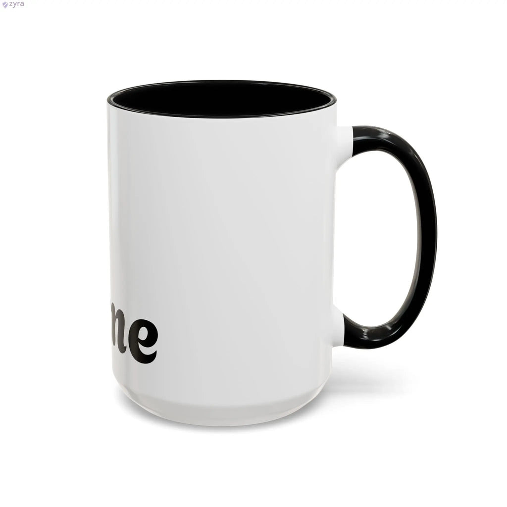 Personalized Coffee Mug with Custom Gold Stripe - Elevate Your Sip Printify