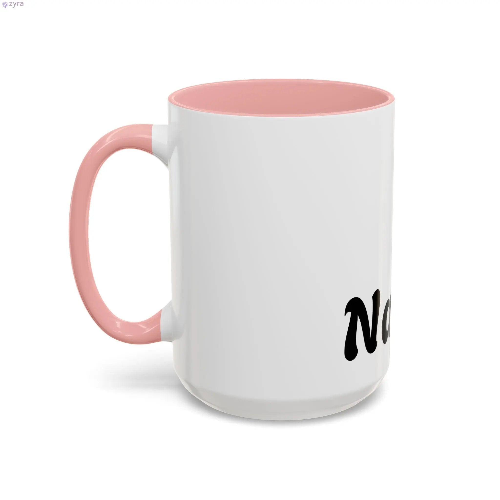 Personalized Coffee Mug with Custom Gold Stripe - Elevate Your Sip Printify