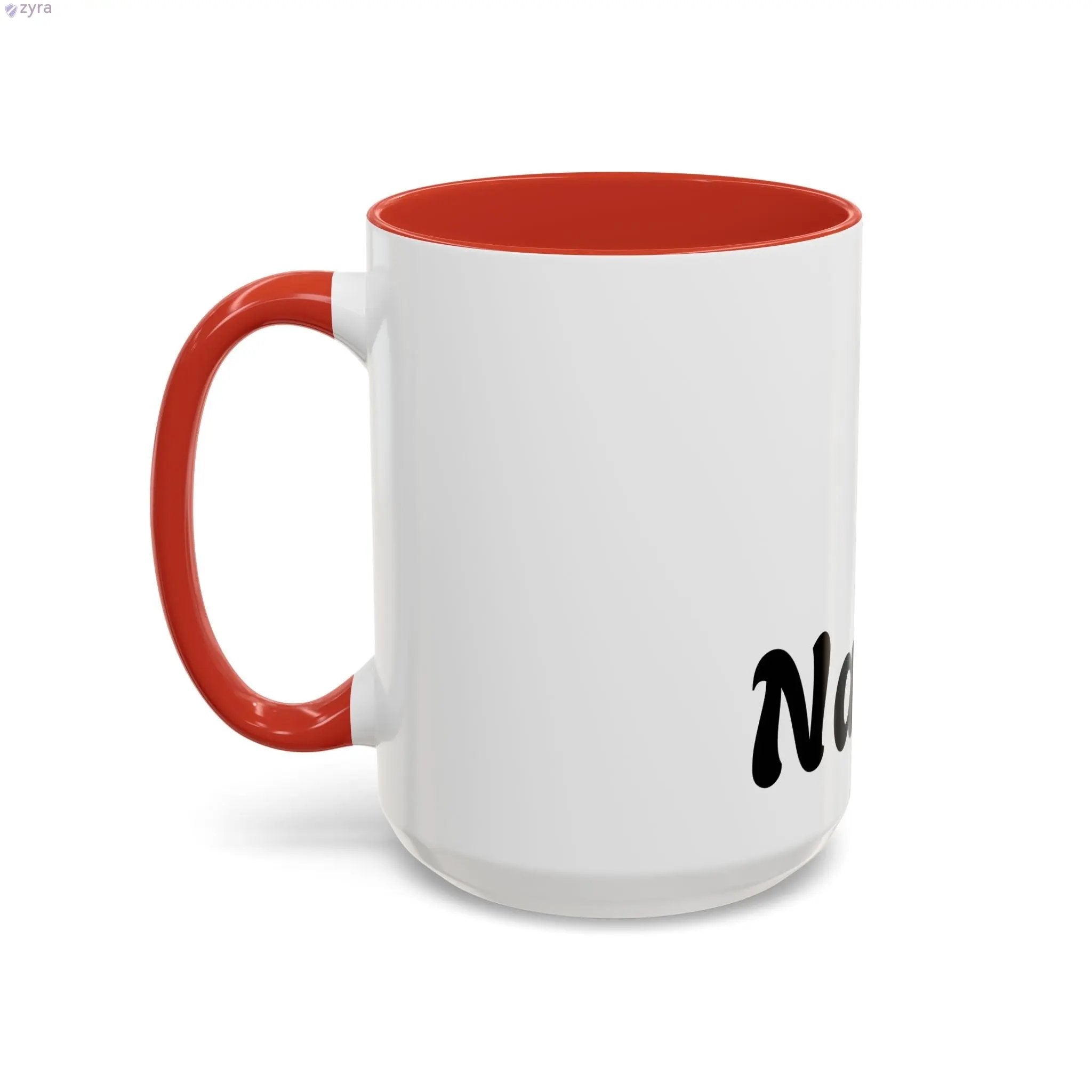 Personalized Coffee Mug with Custom Gold Stripe - Elevate Your Sip Printify
