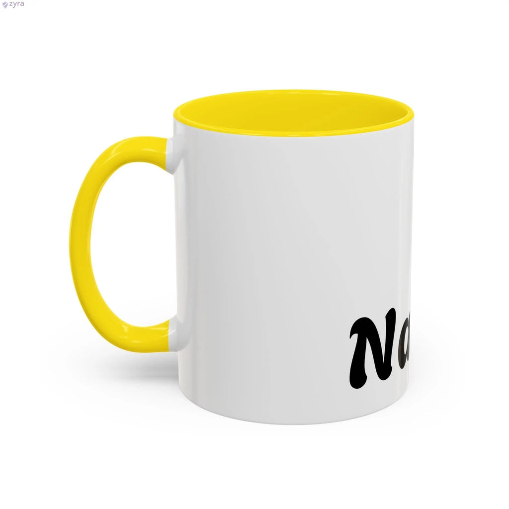 Personalized Coffee Mug with Custom Gold Stripe - Elevate Your Sip Printify