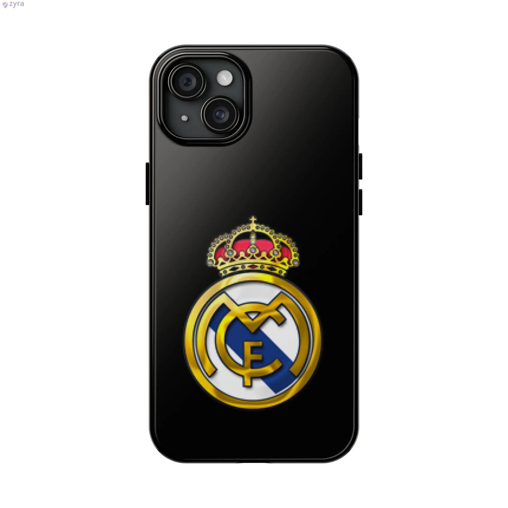 Real Madrid Tough Black Gaming Phone Case - Ultimate Protection & Style Printify