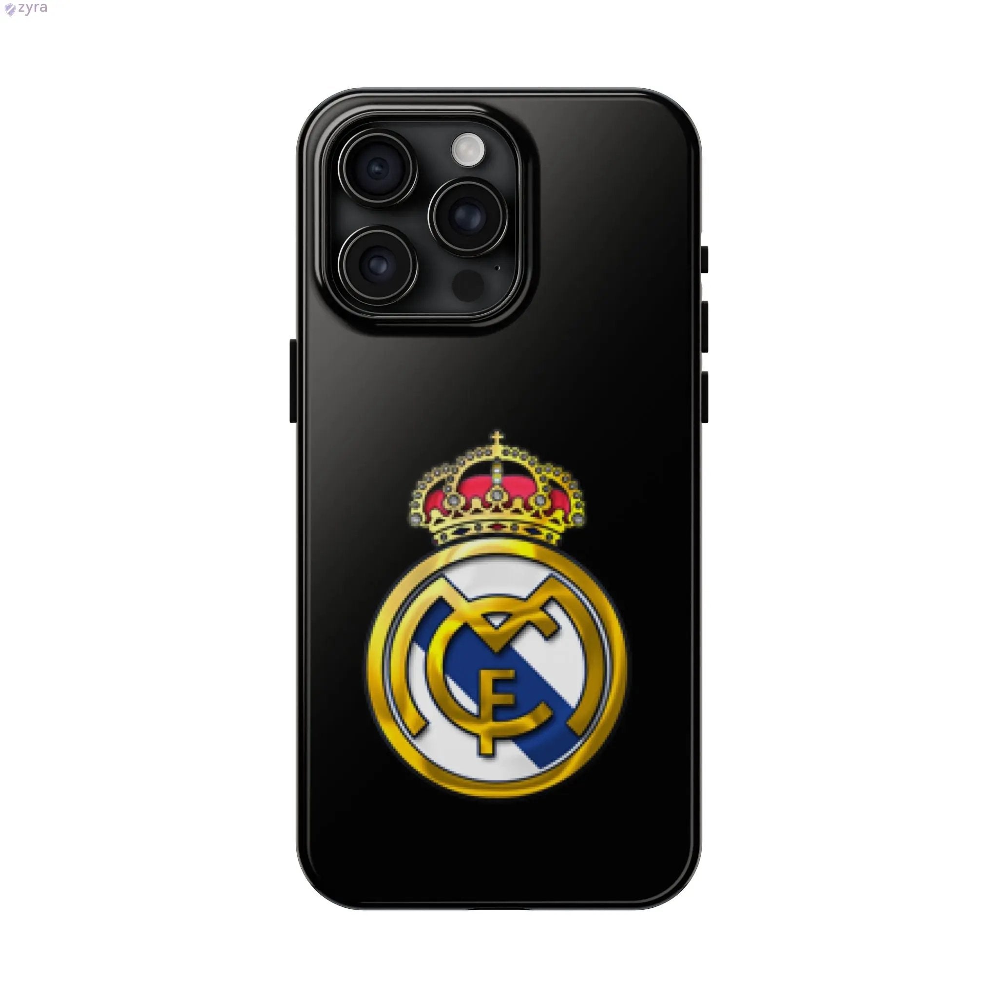 Real Madrid Tough Black Gaming Phone Case - Ultimate Protection & Style Printify