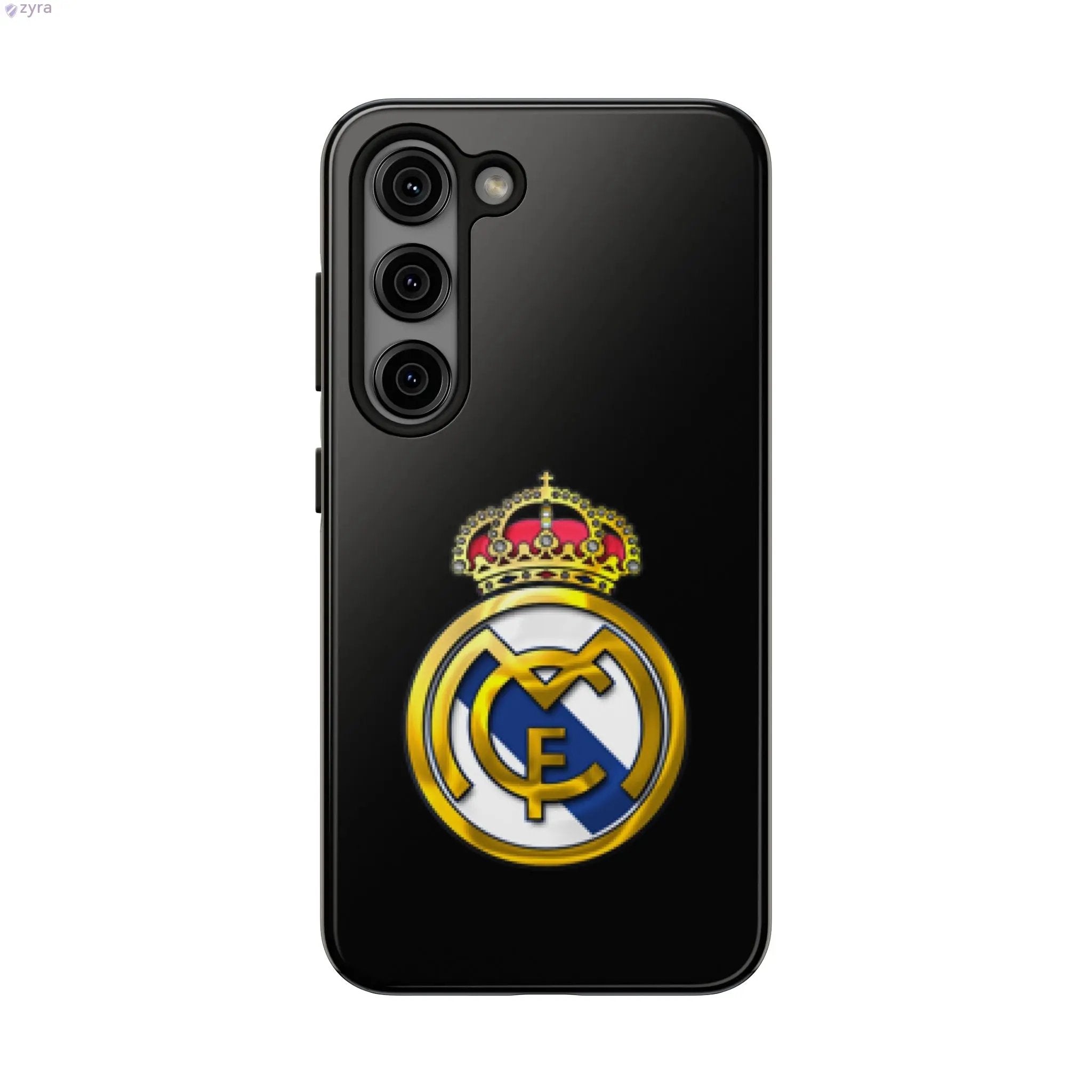 Real Madrid Tough Black Gaming Phone Case - Ultimate Protection & Style Printify