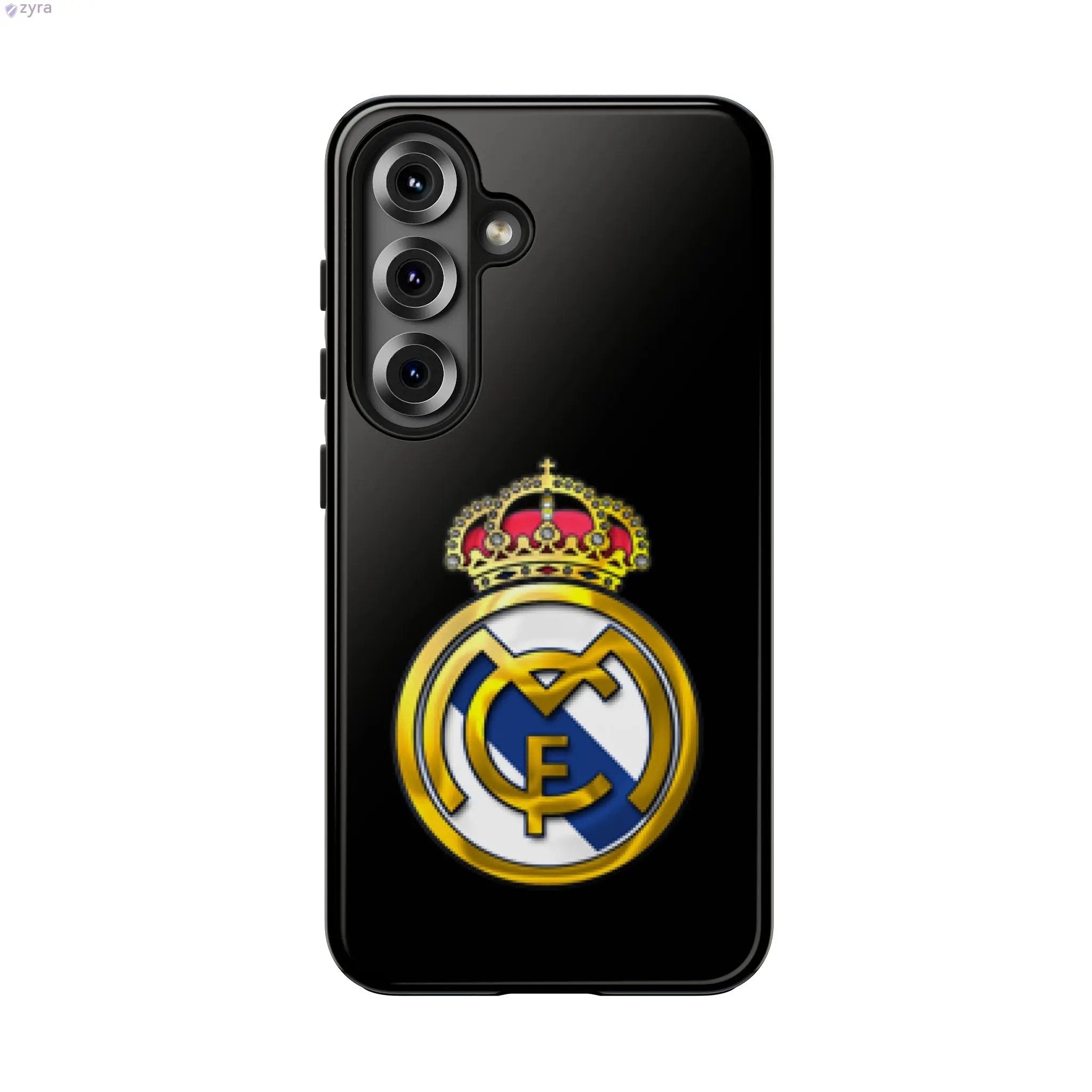 Real Madrid Tough Black Gaming Phone Case - Ultimate Protection & Style Printify