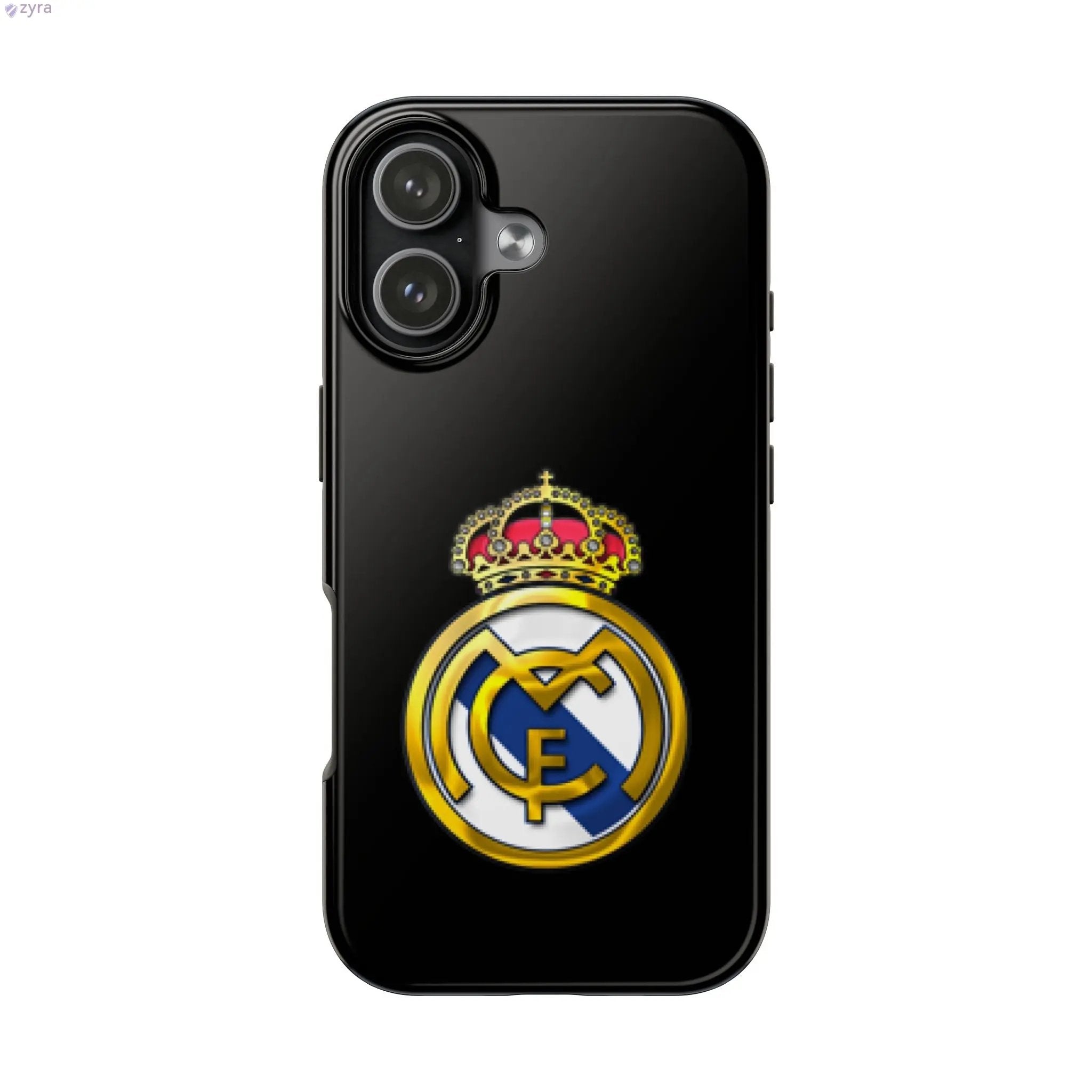 Real Madrid Tough Black Gaming Phone Case - Ultimate Protection & Style Printify