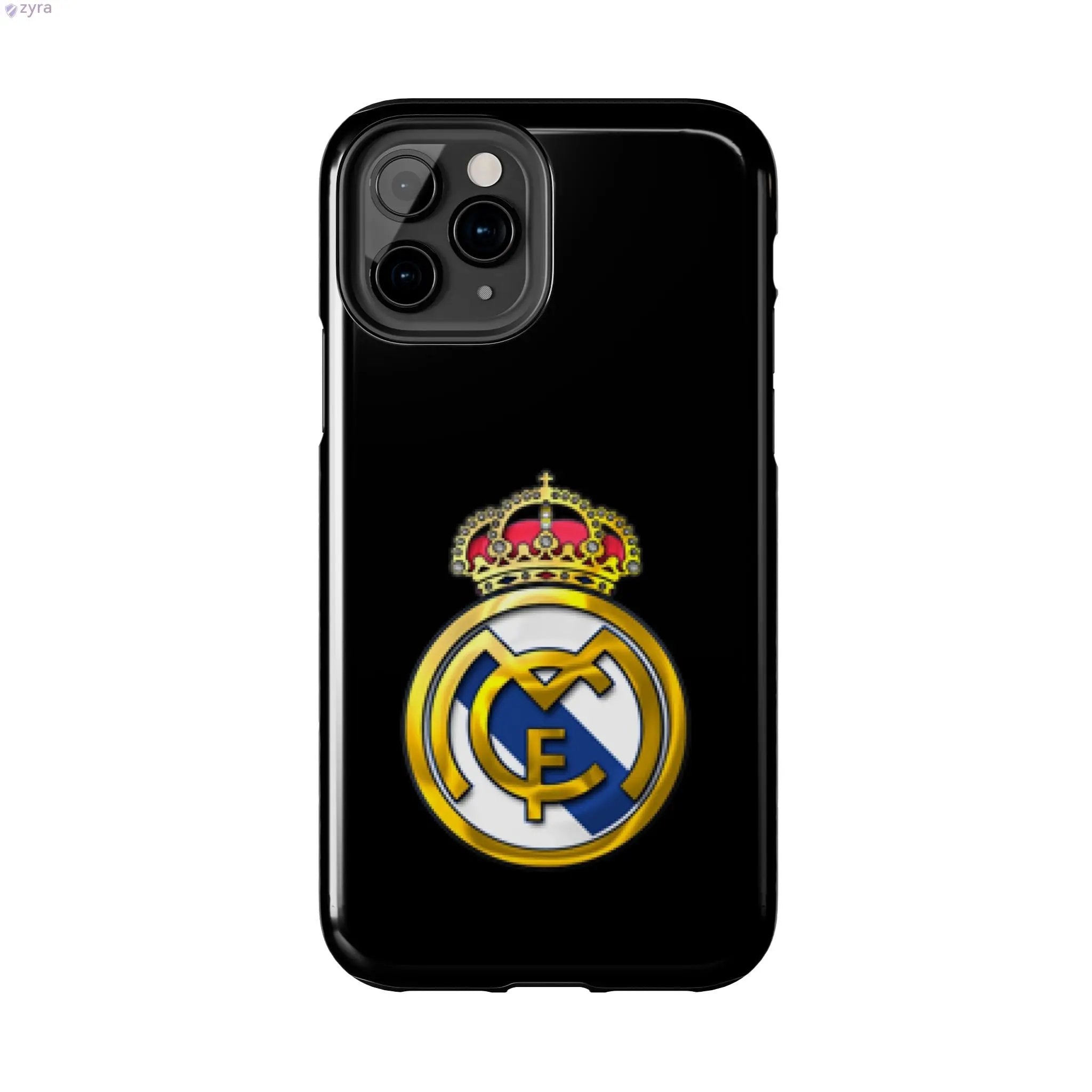 Real Madrid Tough Black Gaming Phone Case - Ultimate Protection & Style Printify