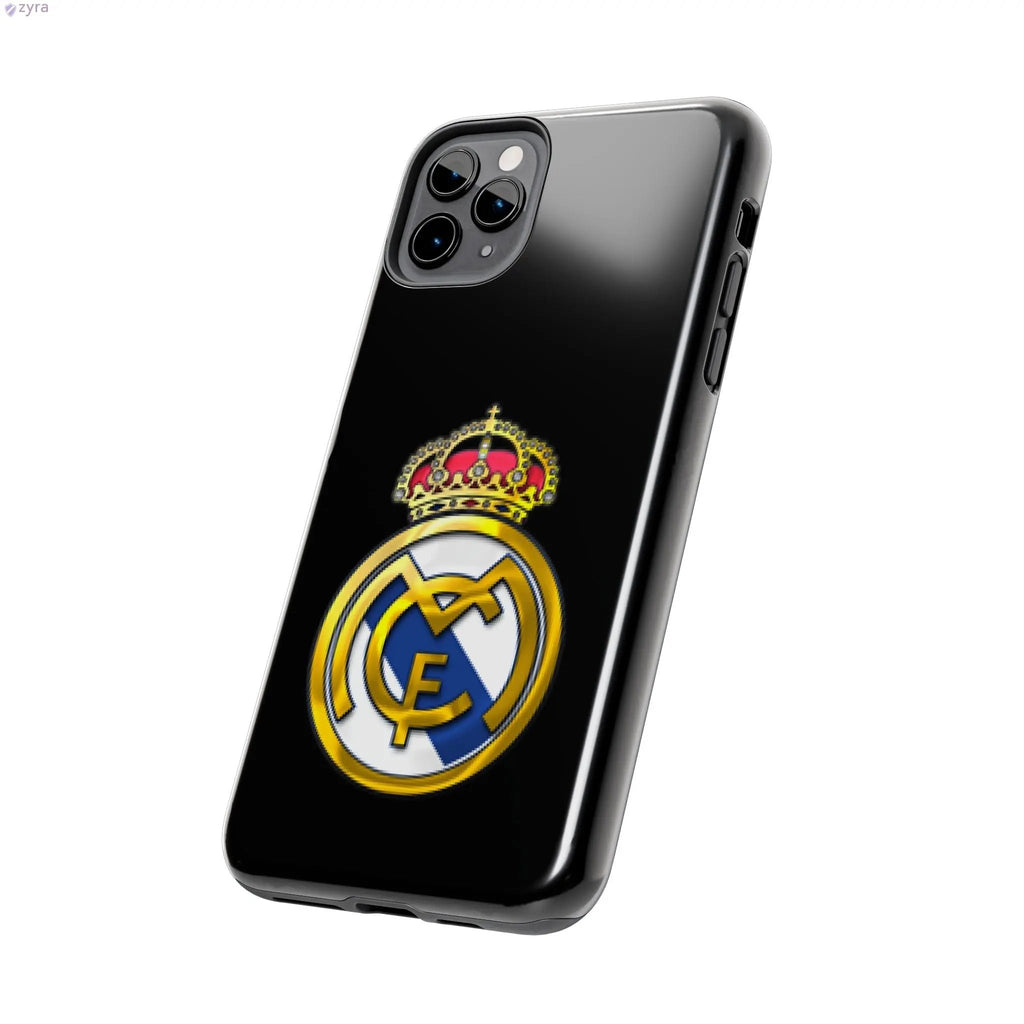 Real Madrid Tough Black Gaming Phone Case - Ultimate Protection & Style Printify