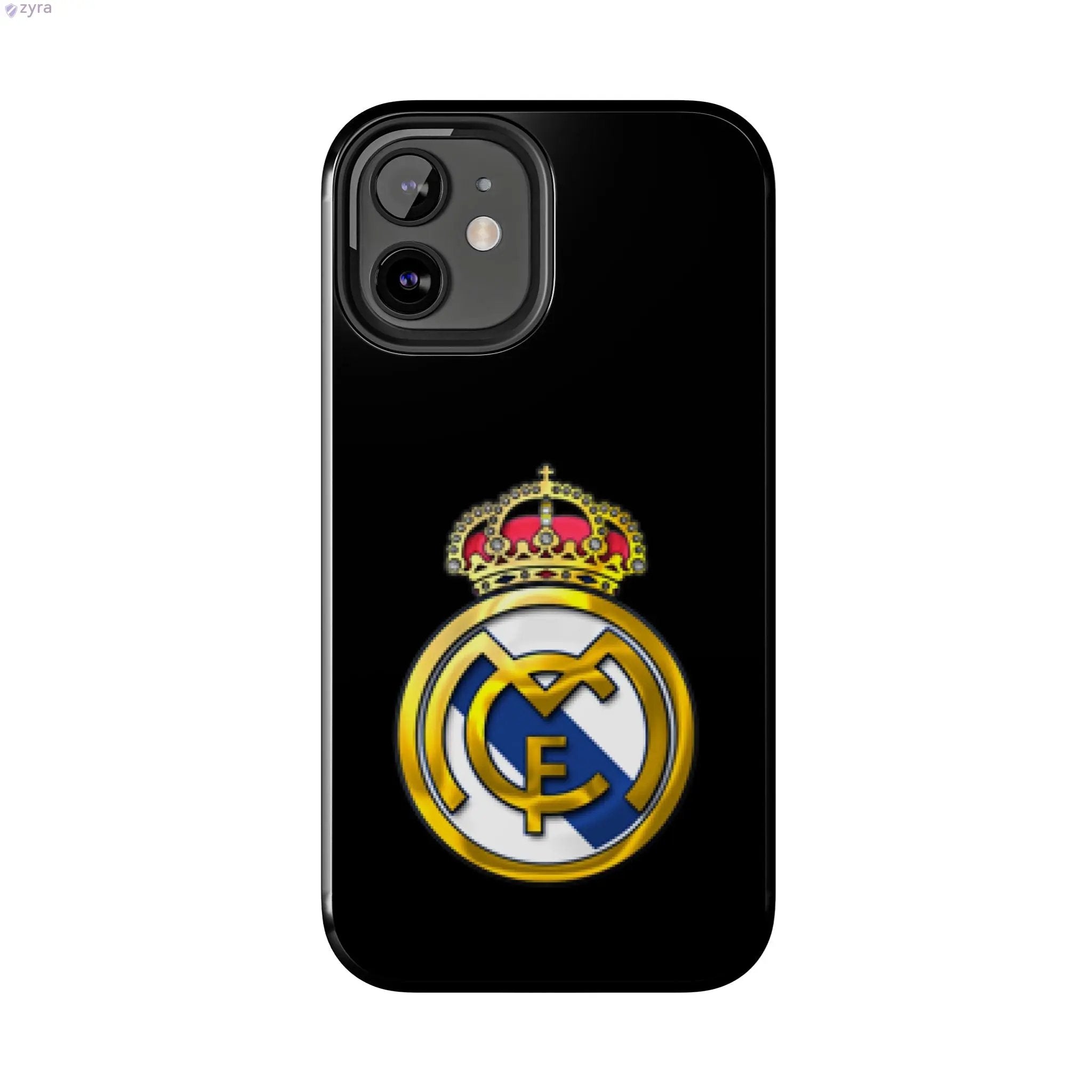 Real Madrid Tough Black Gaming Phone Case - Ultimate Protection & Style Printify