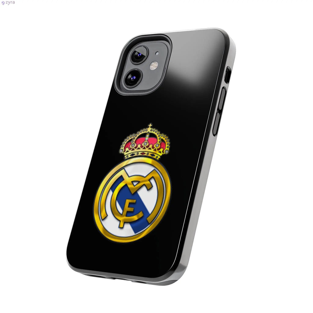 Real Madrid Tough Black Gaming Phone Case - Ultimate Protection & Style Printify