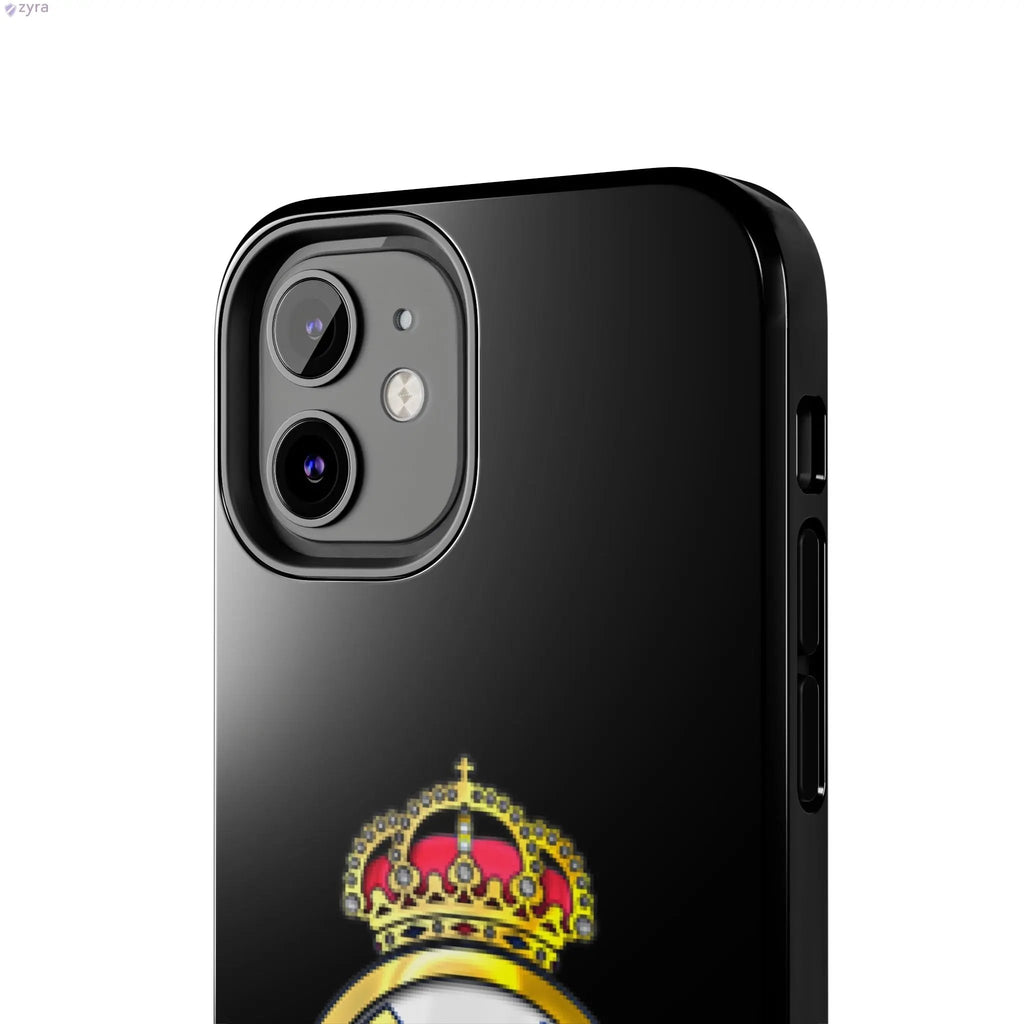 Real Madrid Tough Black Gaming Phone Case - Ultimate Protection & Style Printify