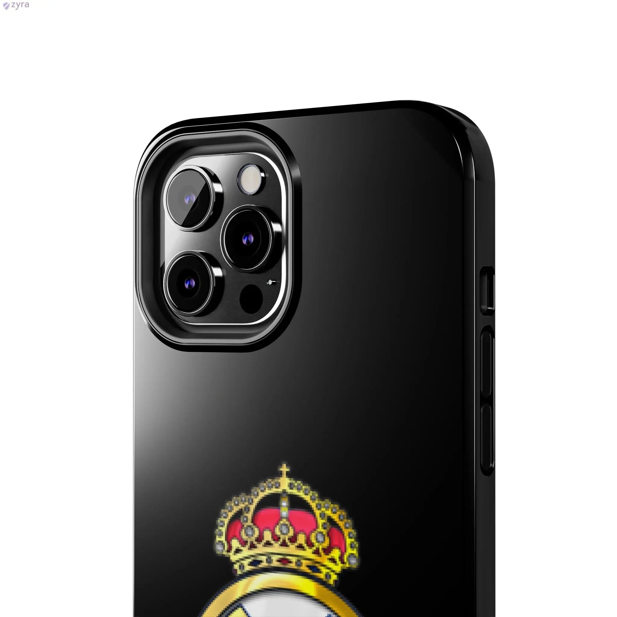 Real Madrid Tough Black Gaming Phone Case - Ultimate Protection & Style Printify