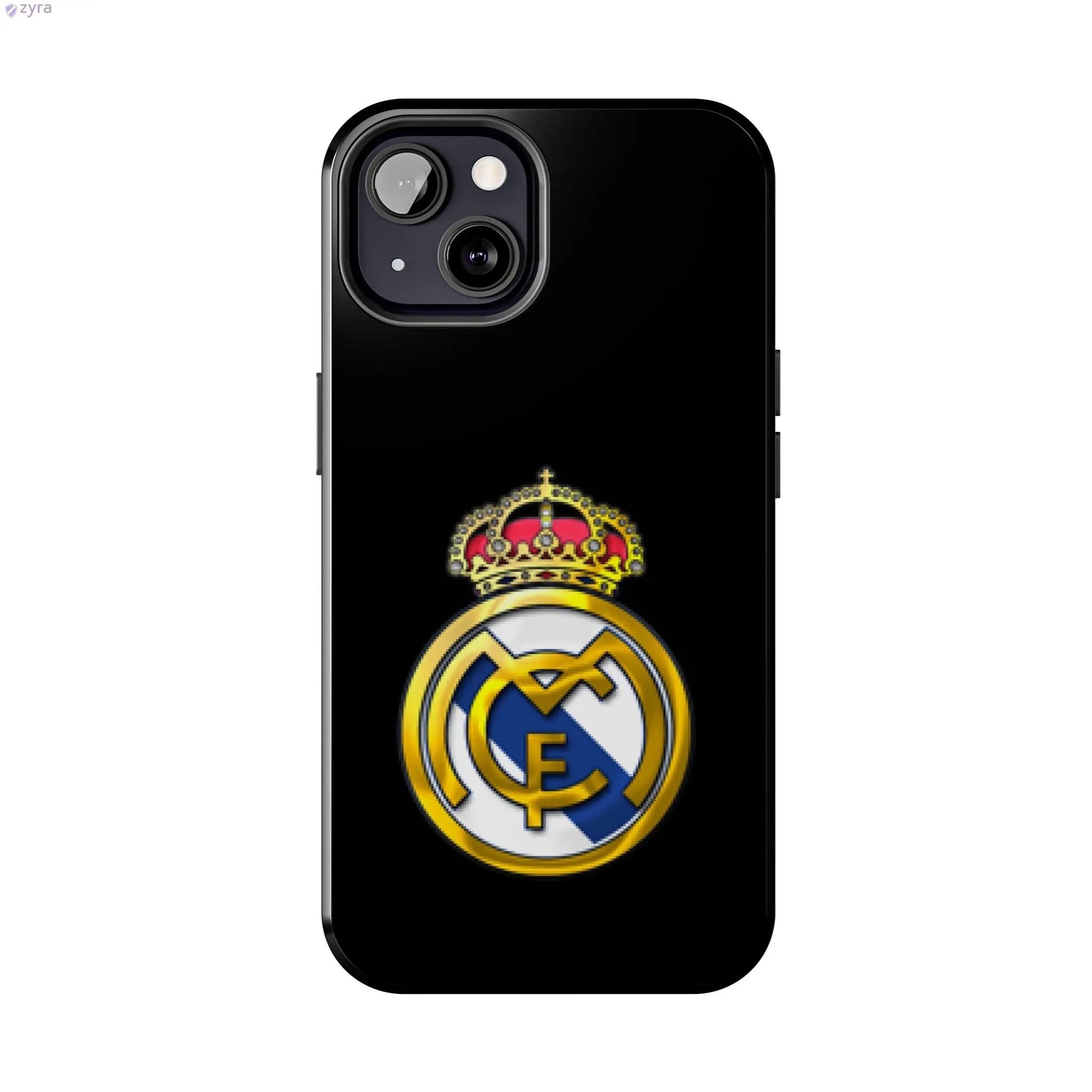 Real Madrid Tough Black Gaming Phone Case - Ultimate Protection & Style Printify