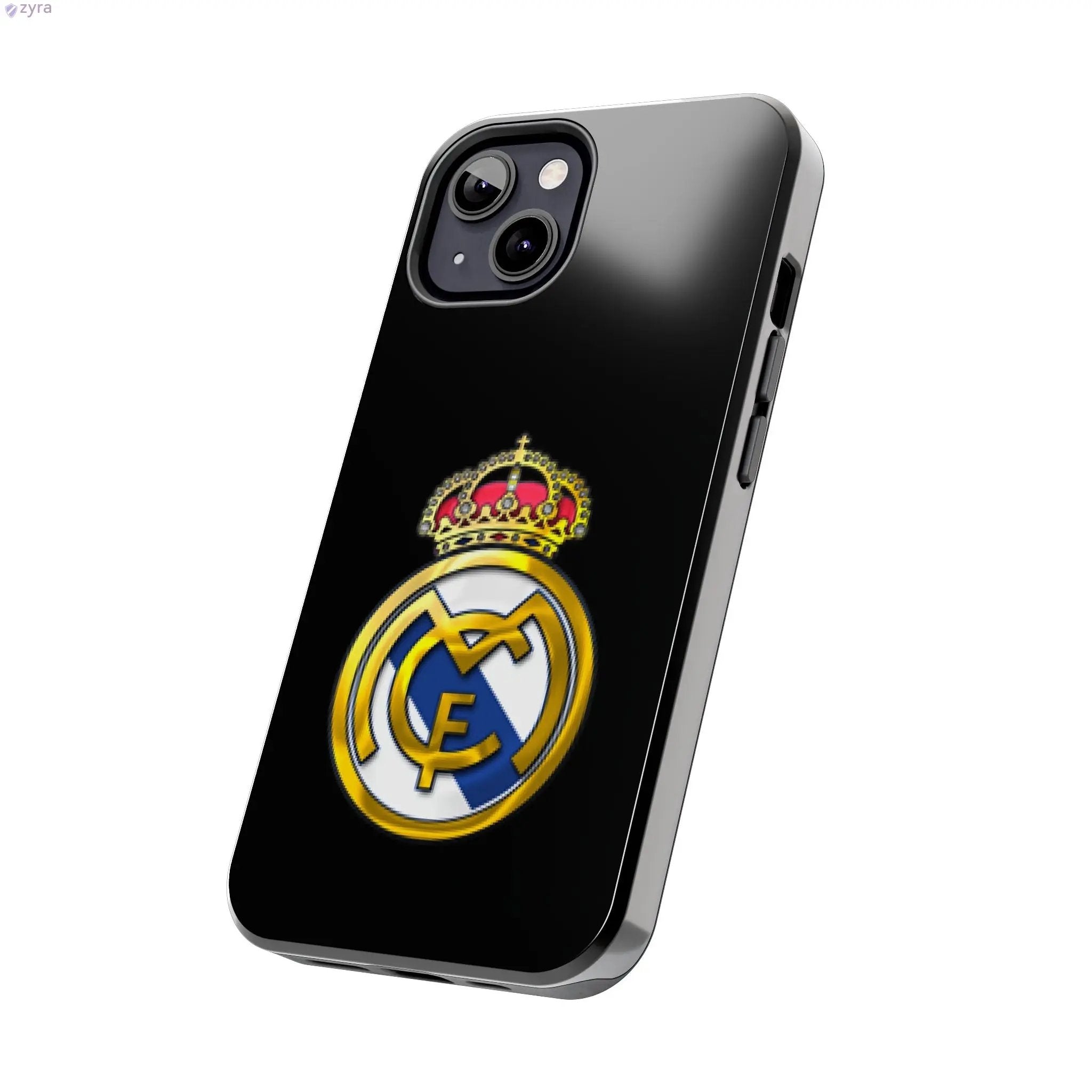 Real Madrid Tough Black Gaming Phone Case - Ultimate Protection & Style Printify
