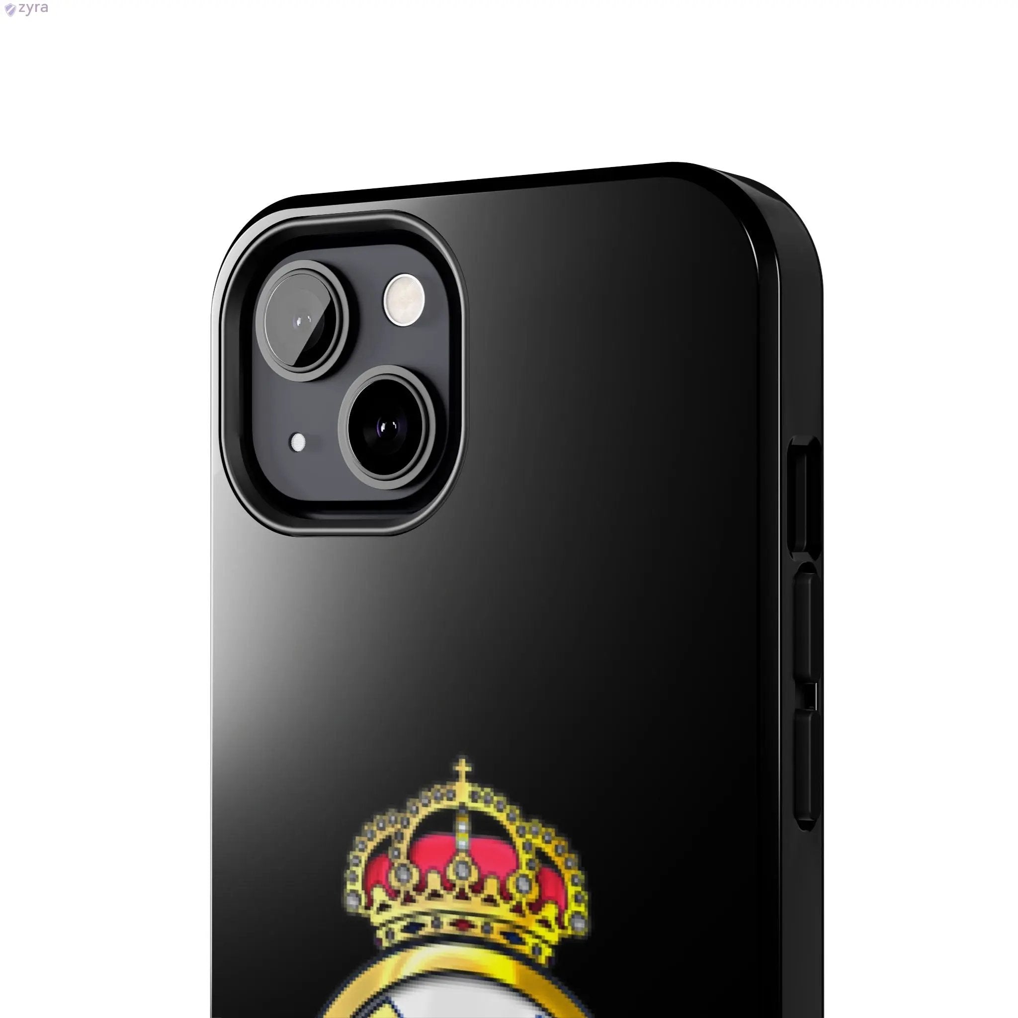 Real Madrid Tough Black Gaming Phone Case - Ultimate Protection & Style Printify
