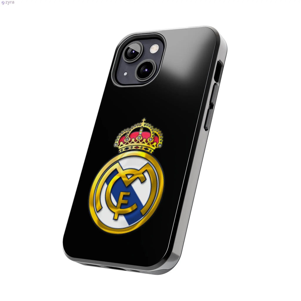 Real Madrid Tough Black Gaming Phone Case - Ultimate Protection & Style Printify
