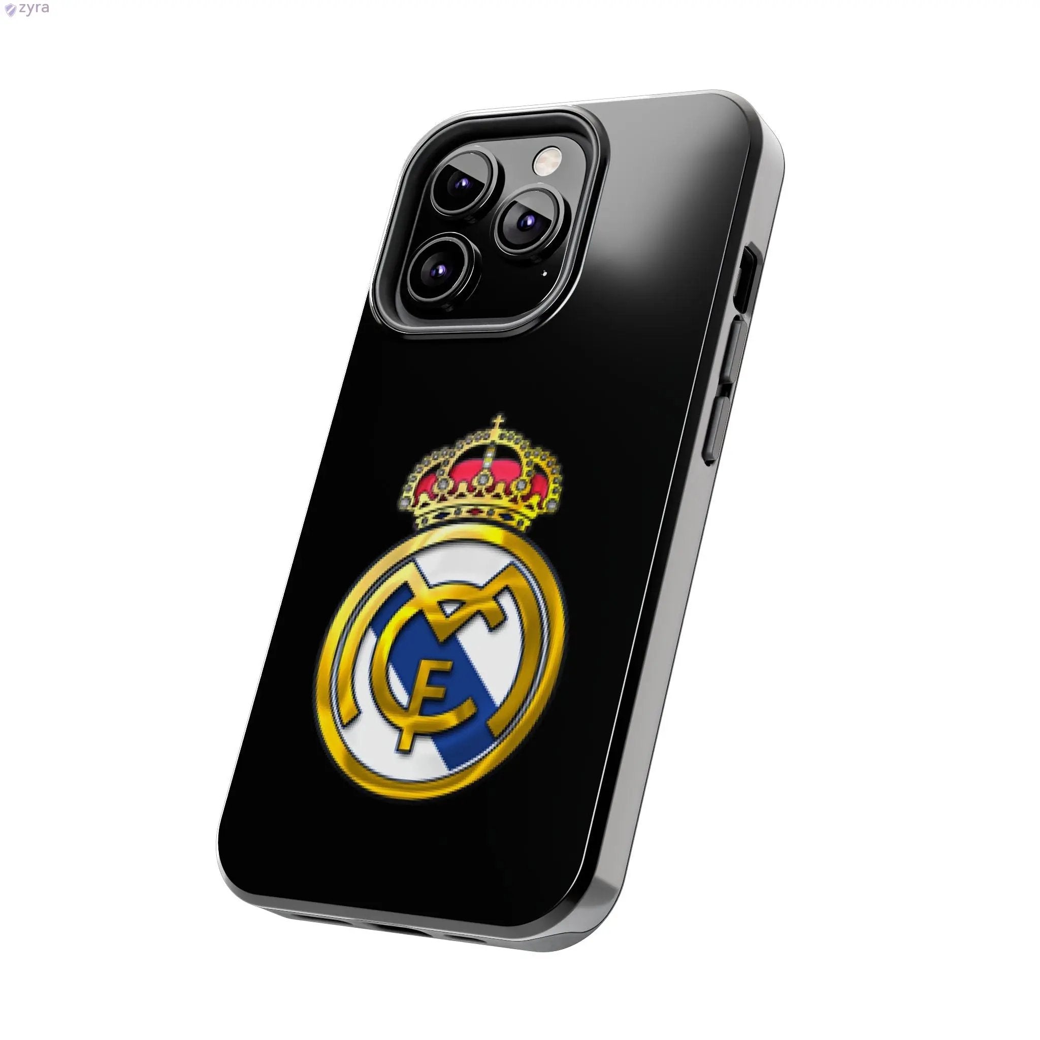 Real Madrid Tough Black Gaming Phone Case - Ultimate Protection & Style Printify