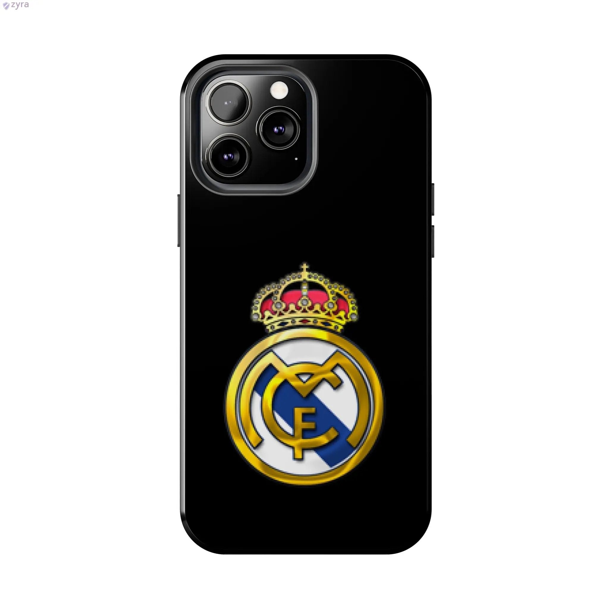 Real Madrid Tough Black Gaming Phone Case - Ultimate Protection & Style Printify