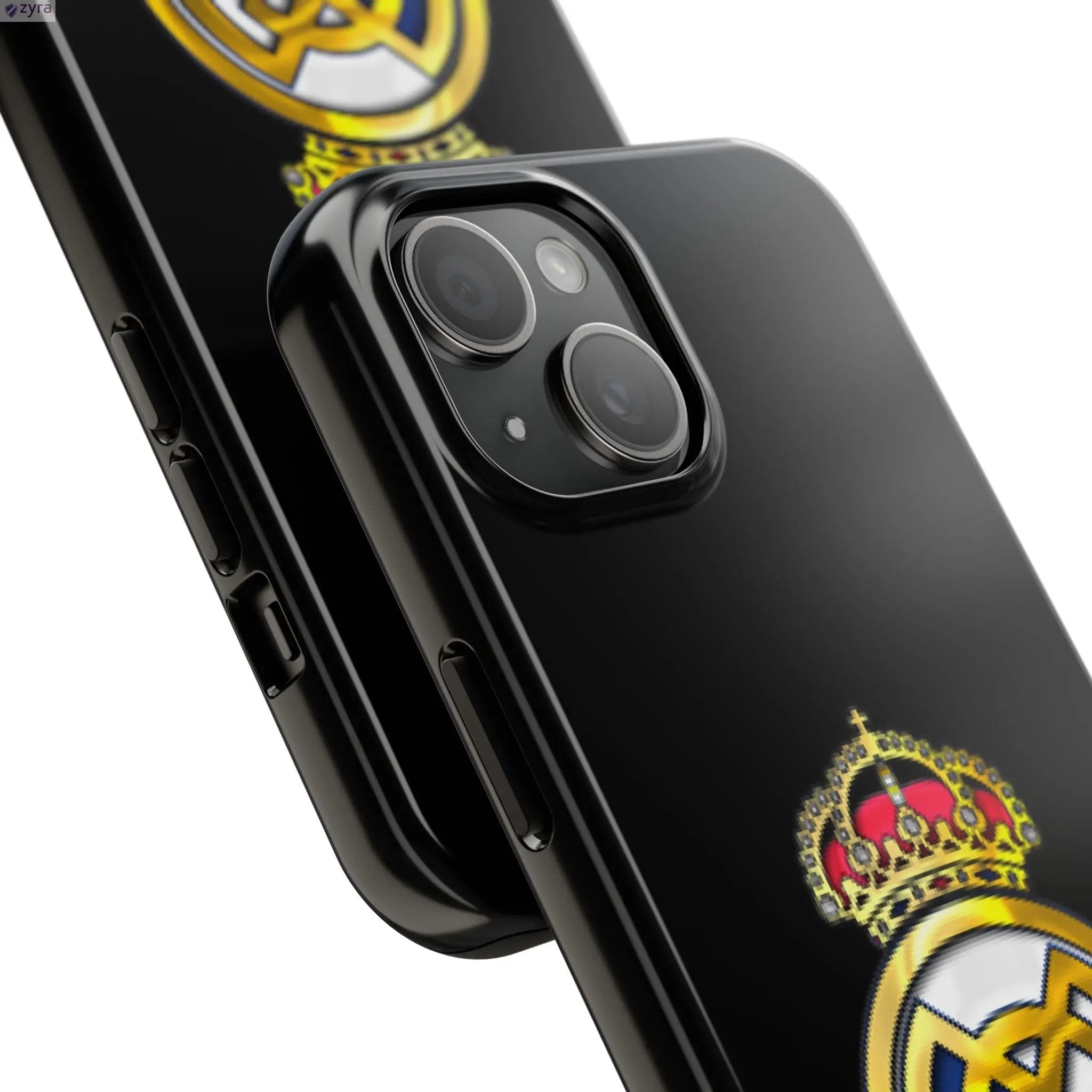 Real Madrid Tough Black Gaming Phone Case - Ultimate Protection & Style Printify