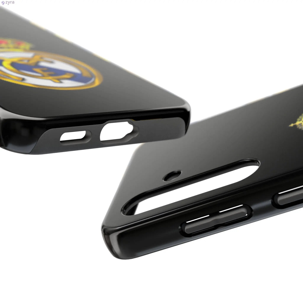 Real Madrid Tough Black Gaming Phone Case - Ultimate Protection & Style Printify
