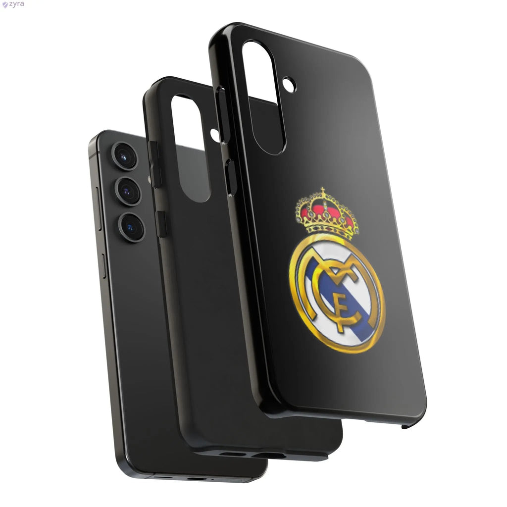 Real Madrid Tough Black Gaming Phone Case - Ultimate Protection & Style Printify