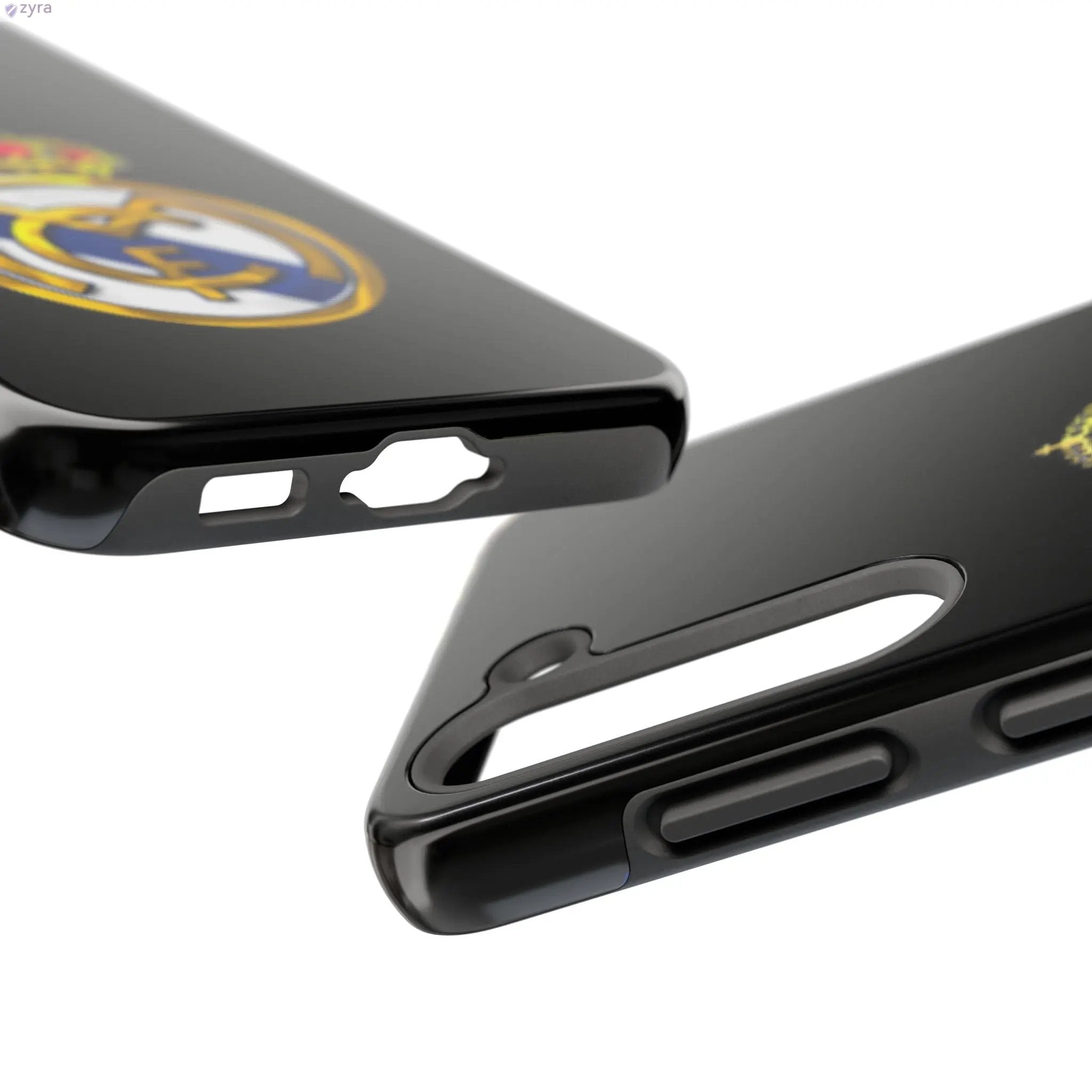 Real Madrid Tough Black Gaming Phone Case - Ultimate Protection & Style Printify