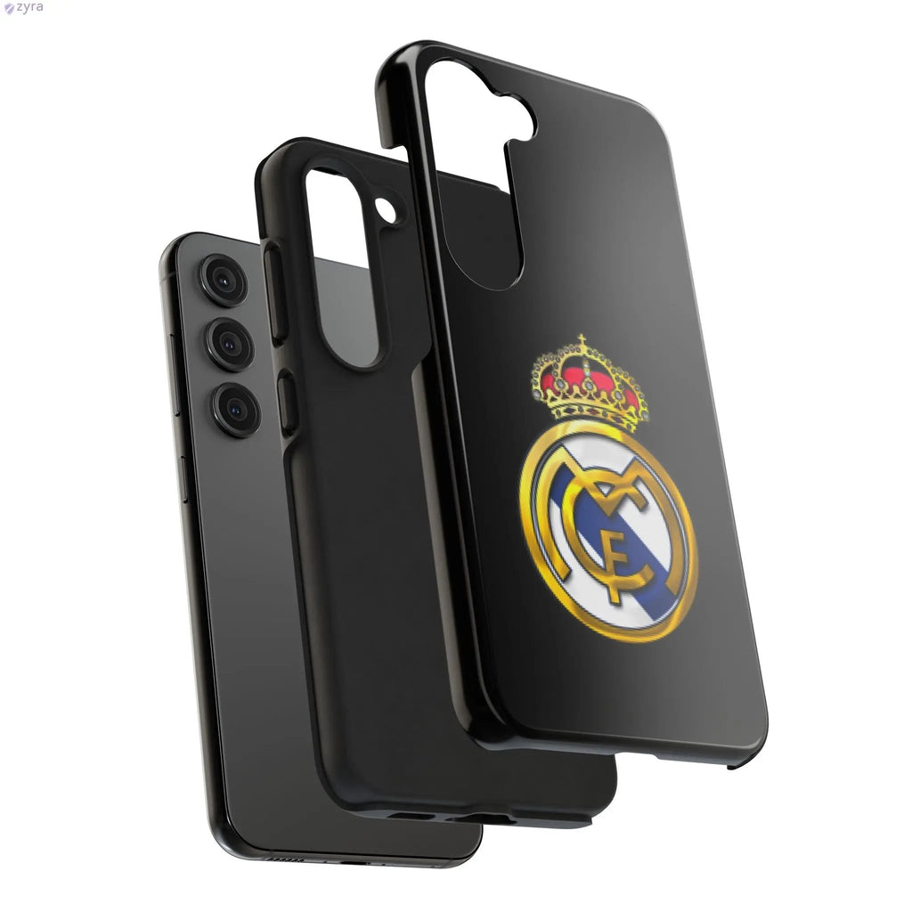 Real Madrid Tough Black Gaming Phone Case - Ultimate Protection & Style Printify