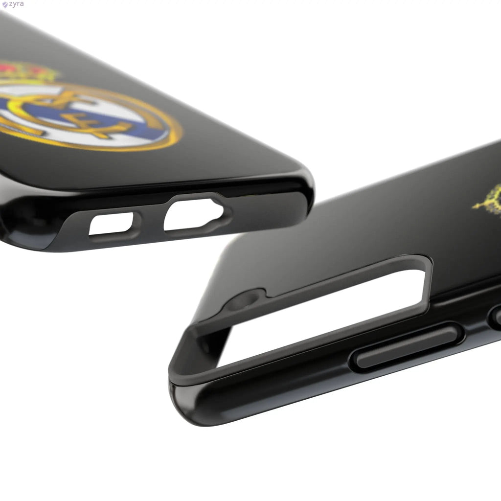 Real Madrid Tough Black Gaming Phone Case - Ultimate Protection & Style Printify