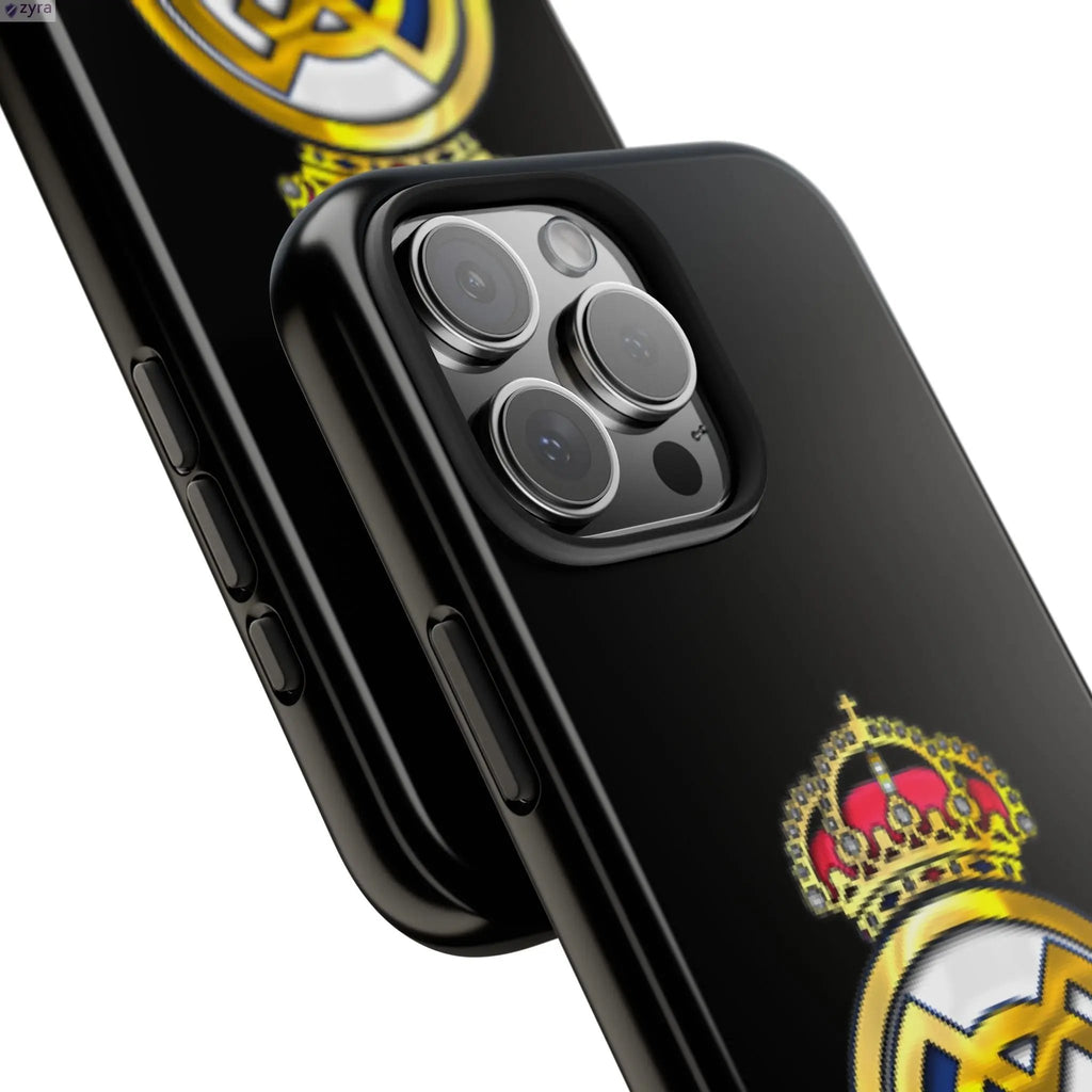 Real Madrid Tough Black Gaming Phone Case - Ultimate Protection & Style Printify
