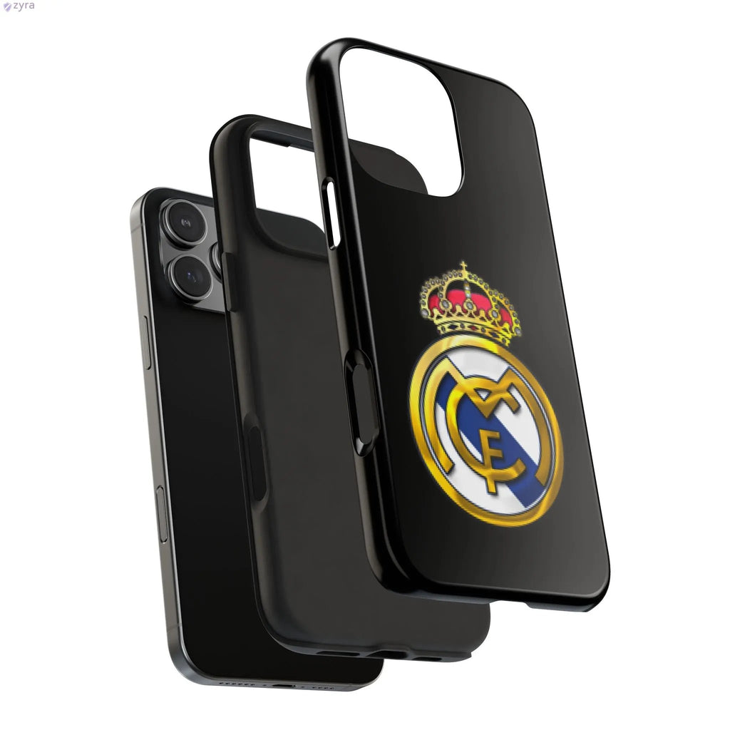Real Madrid Tough Black Gaming Phone Case - Ultimate Protection & Style Printify