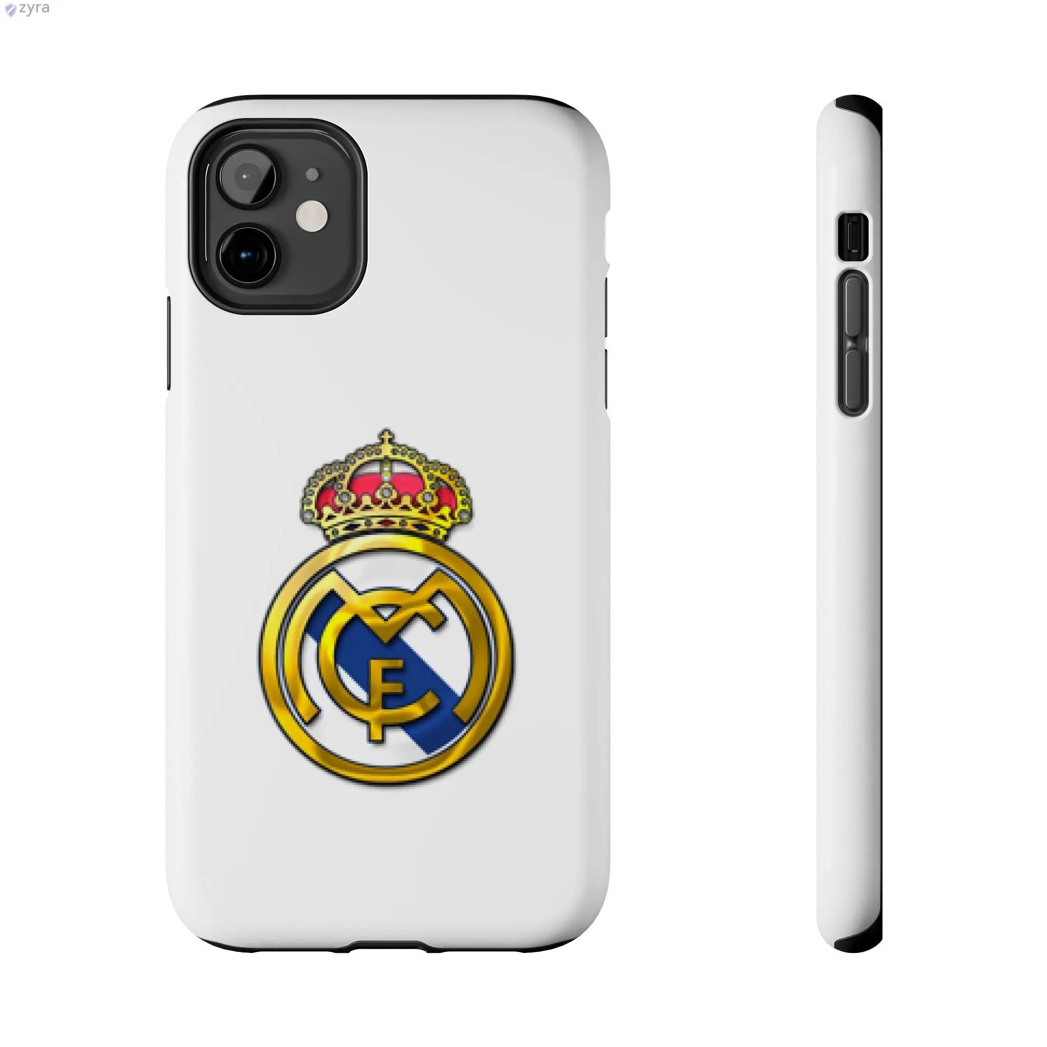 Real Madrid Tough White Gaming Phone Case - Premium Protection & Iconic Style Printify