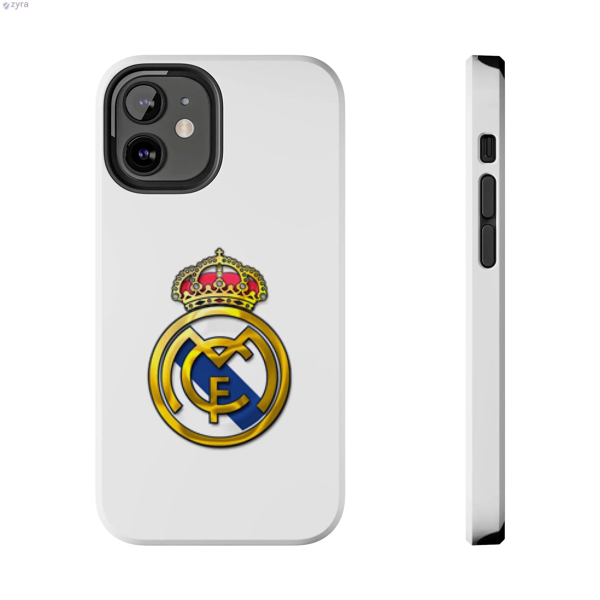 Real Madrid Tough White Gaming Phone Case - Premium Protection & Iconic Style Printify