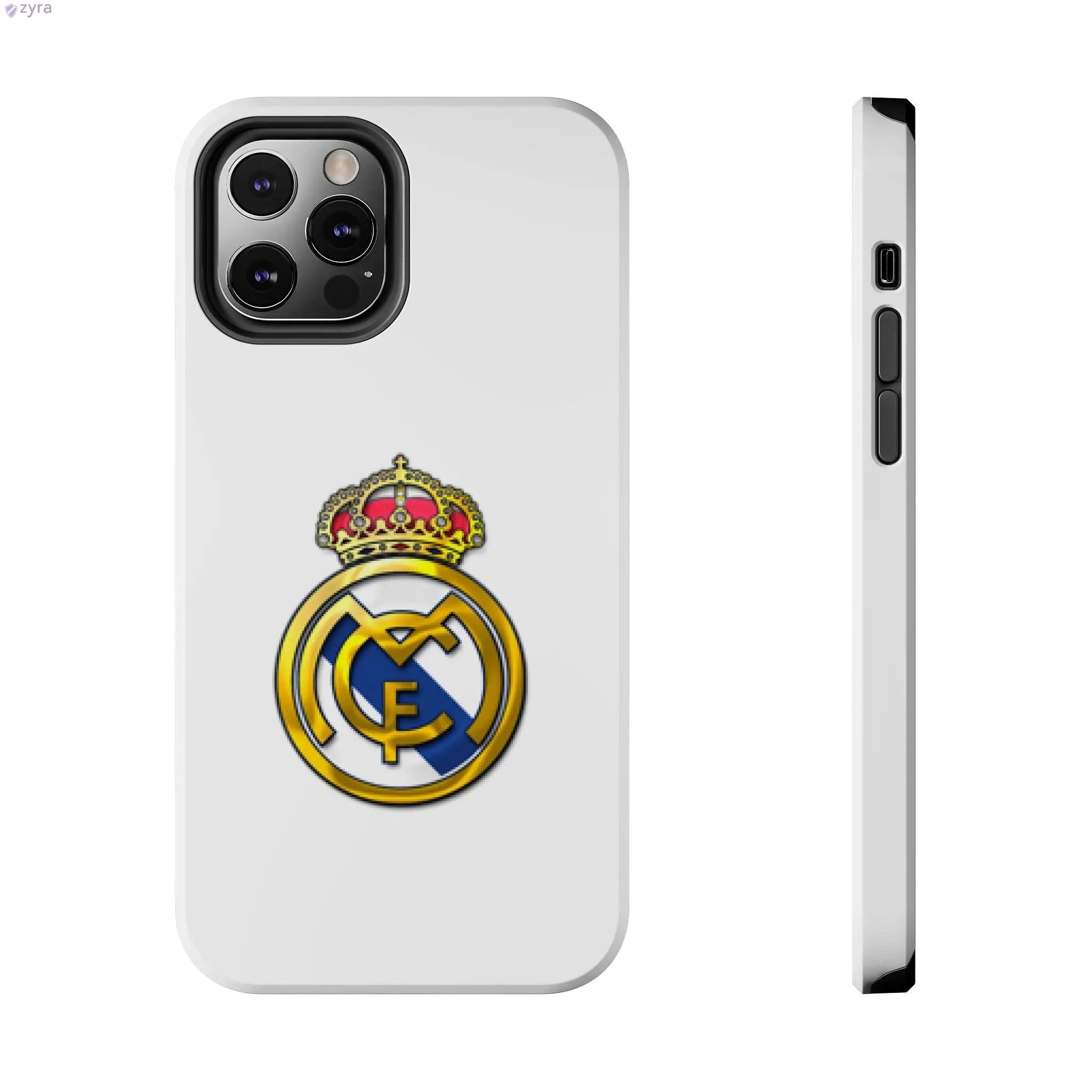 Real Madrid Tough White Gaming Phone Case - Premium Protection & Iconic Style Printify
