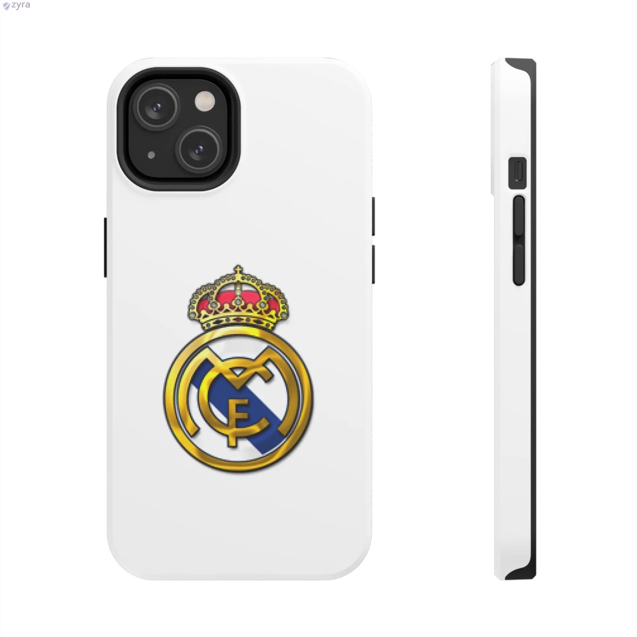 Real Madrid Tough White Gaming Phone Case - Premium Protection & Iconic Style Printify