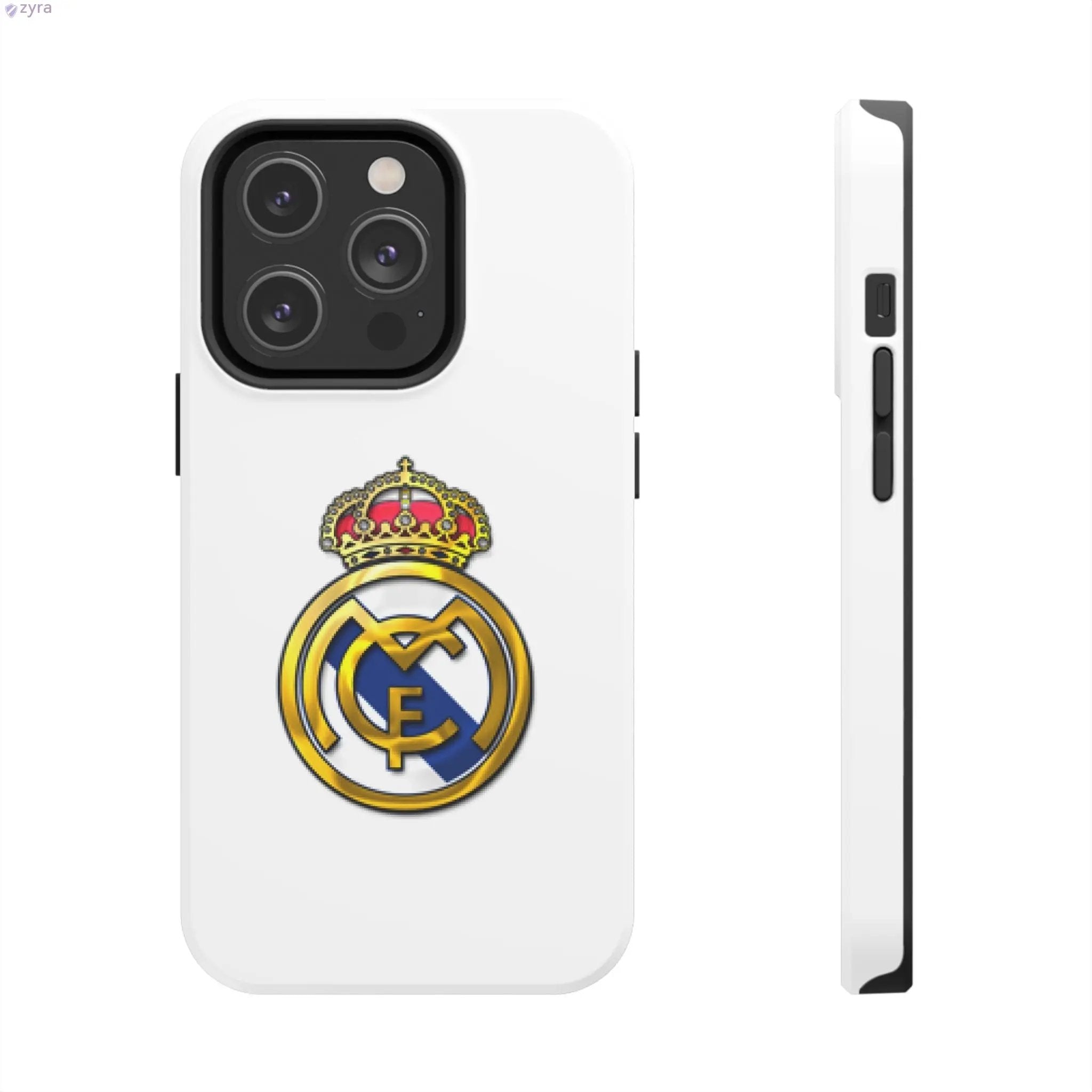 Real Madrid Tough White Gaming Phone Case - Premium Protection & Iconic Style Printify