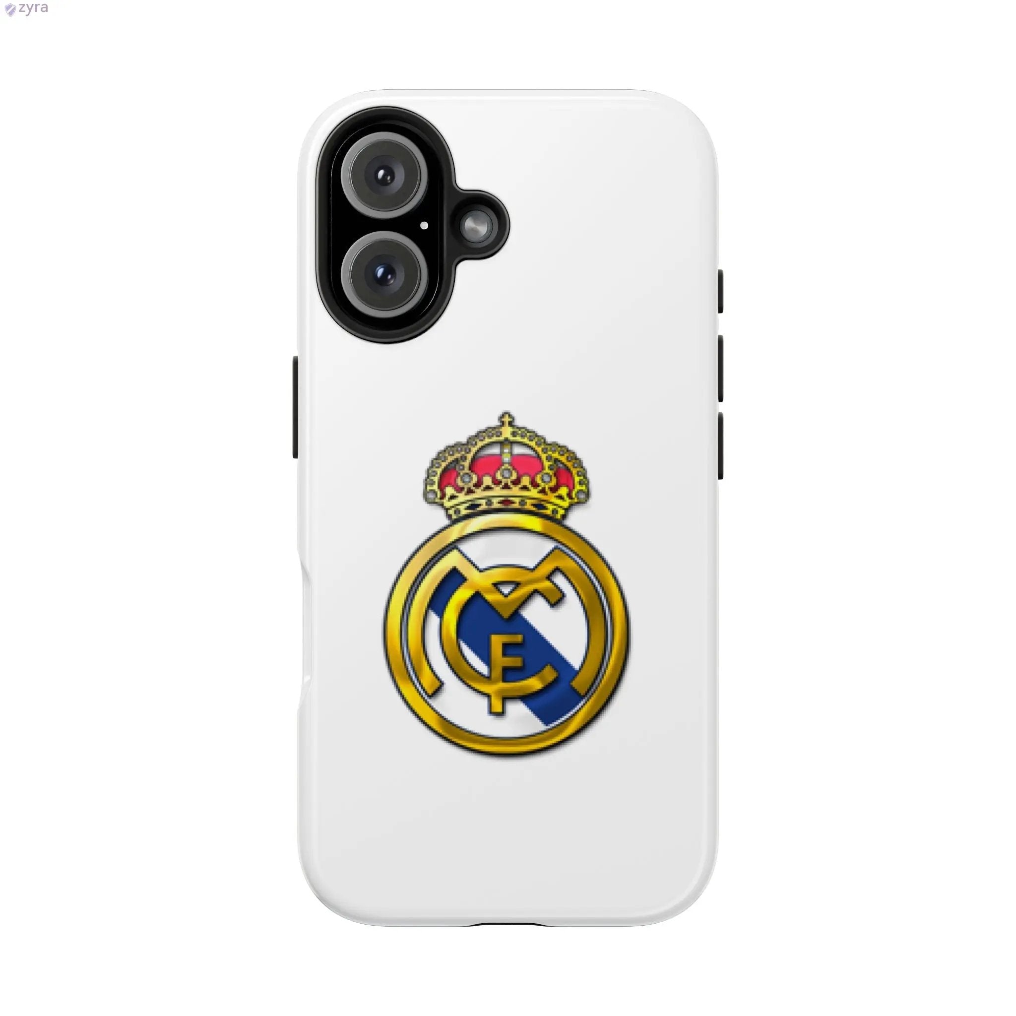 Real Madrid Tough White Gaming Phone Case - Premium Protection & Iconic Style Printify