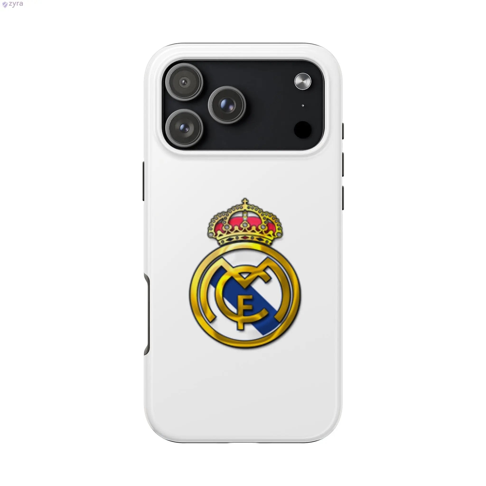 Real Madrid Tough White Gaming Phone Case - Premium Protection & Iconic Style Printify