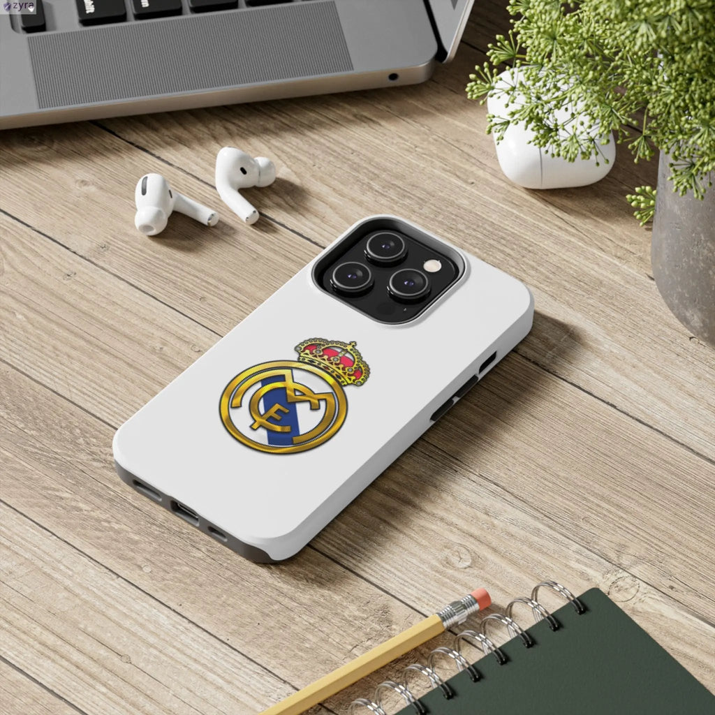 Real Madrid Tough White Gaming Phone Case - Premium Protection & Iconic Style Printify