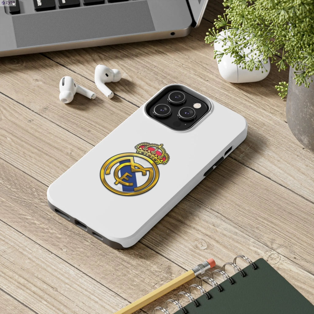 Real Madrid Tough White Gaming Phone Case - Premium Protection & Iconic Style Printify